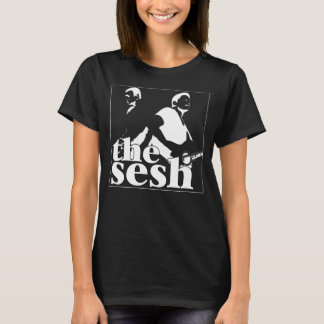 T-shirt Pièce en t noire dans Sesh des femmes "frères de
