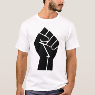 T-shirt Pièce en t noire de poing