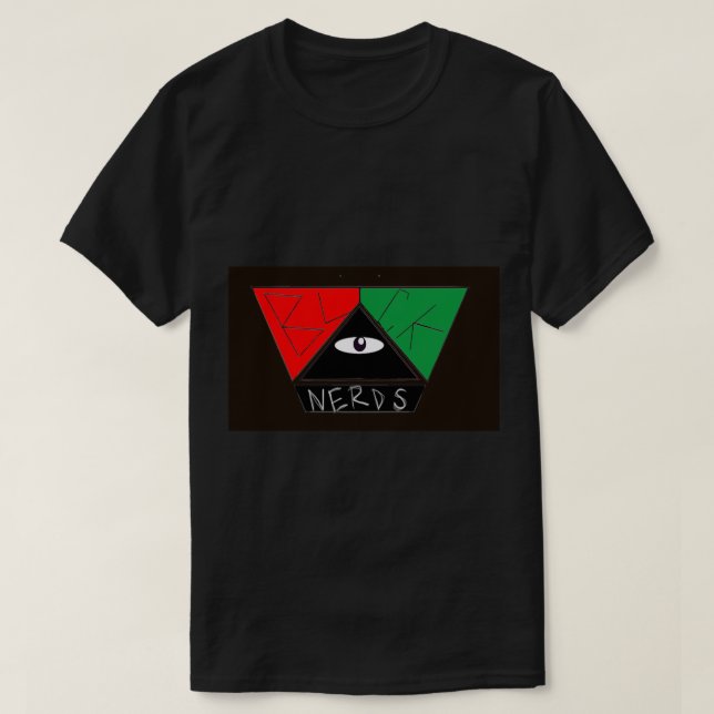 T-shirt Pièce en t noire d'Eyenonomous (Design devant)
