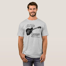 Pièce en t noire et blanche de mandoline de