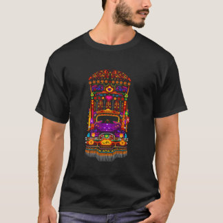 T-shirt Pièce en t pakistanaise d'art de camion