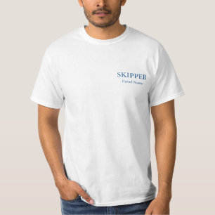 T-shirt Pièce en t personnalisée de base de capitaine -