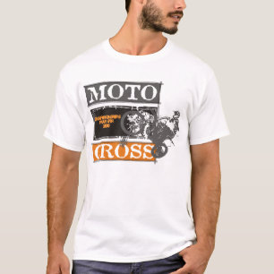 T-shirt Pièce en t personnalisée par croix de moteur