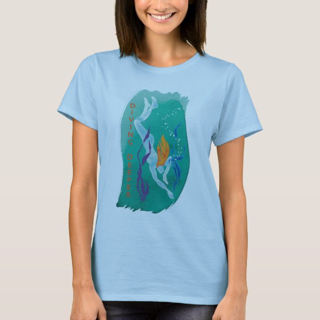 T-shirt Pièce en t plus profonde de plongée - femmes (Devant)