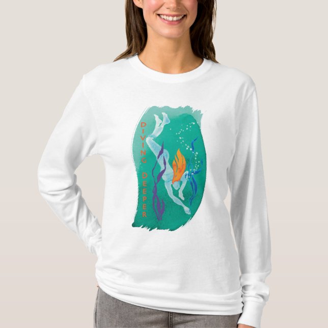 T-shirt Pièce en t plus profonde de plongée - femmes (Devant)