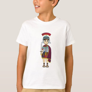 T-shirt Pièce en t romaine mignonne de soldat
