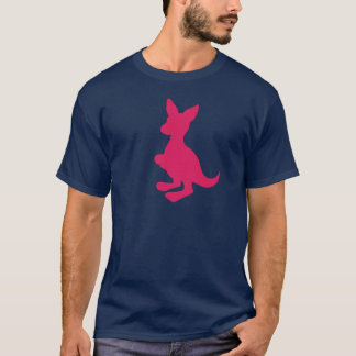 T-shirt Pièce en t rose du wallaby des hommes