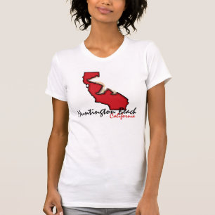 T-shirt Pièce en t rouge de symbole d'ours de Huntington