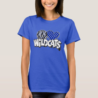 T-shirt Pièce en t royale des chats sauvages solides