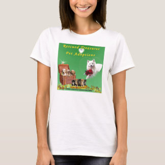 T-shirt Pièce en t secourue de logo de trésors