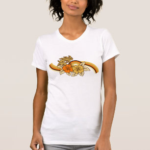 T-shirt Pièce en t surfante de dames de bande de safari