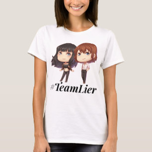 T-shirt Pièce en t #TeamLier unilatérale