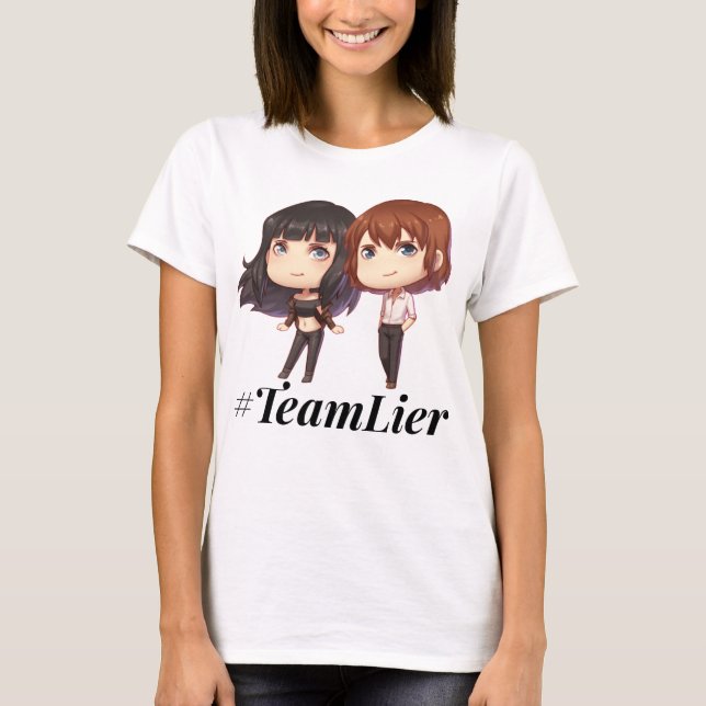 T-shirt Pièce en t #TeamLier unilatérale (Devant)