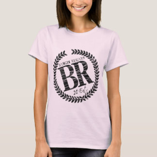 T-shirt Pièce en t toute neuve de logo de "BR" (rose)