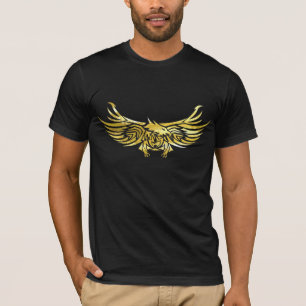 T-shirt pièce en t tribale d'obscurité de l'aigle 2