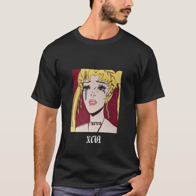 T-shirt Pièce en t triste de fille (Devant)