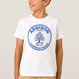 T-shirt Pièce en t unisexe de la jeunesse, logo bleu