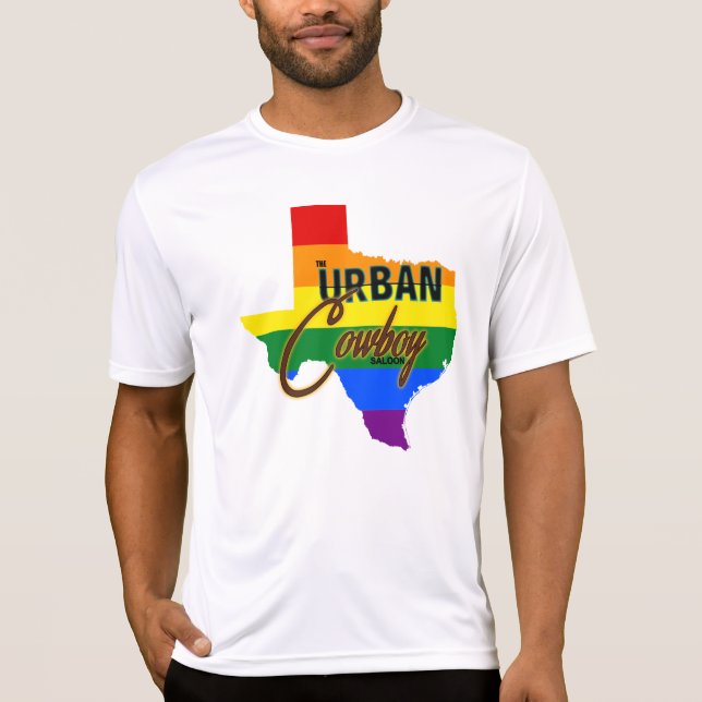 T-shirt Pièce en t urbaine de fierté du Texas du cowboy (Devant)