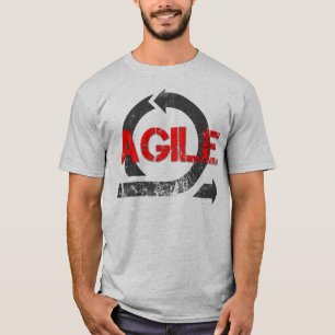 T-shirt Pièce en t vintage agile