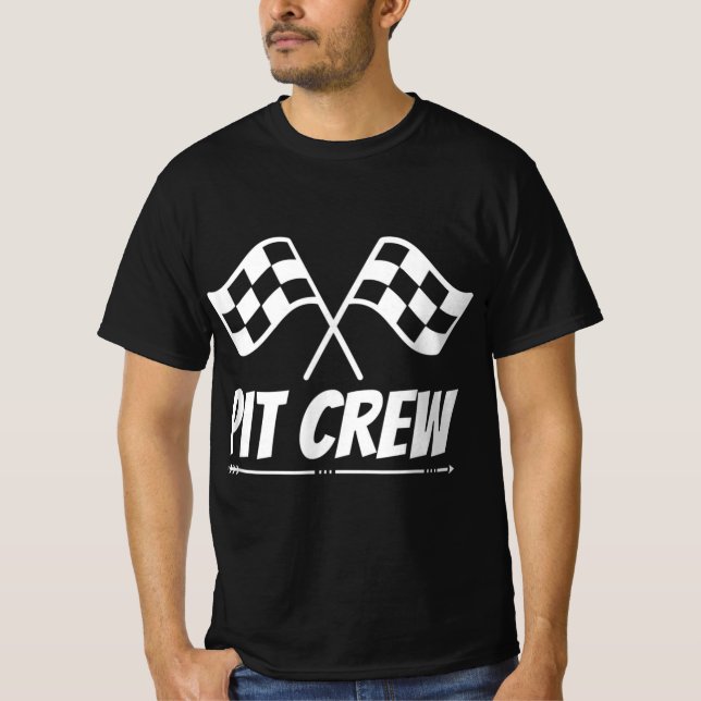 T-shirt Pièce mécanique de course de piste amusante Pit Cr (Devant)