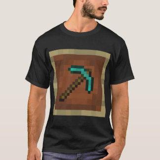 T-shirt Pièce Minecraft Cadre Diamant Pickaxe