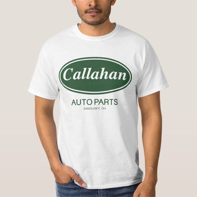 T-shirt Pièces d'auto de Callahan (Devant)