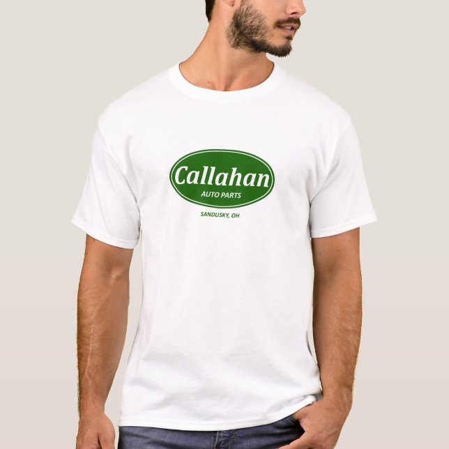 T-shirt Pièces d'auto de Callahan (Devant)