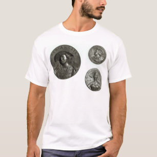 T-shirt Pièces de monnaie dépeignant Henry VIII et Anne