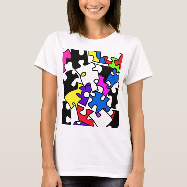 T-shirt Pièces de puzzle (Devant)