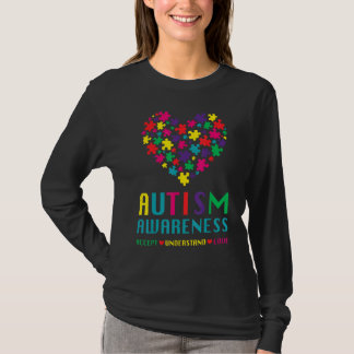 T-shirt Pièces de puzzle de cœur de la Journée mondiale de