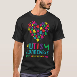 T-shirt Pièces de puzzle de cœur de la Journée mondiale de