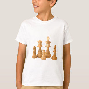 T-shirt Pièces d'échecs en bois