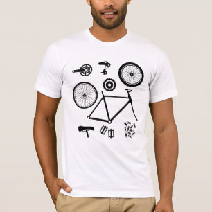 T-shirt Pièces pour bicyclettes