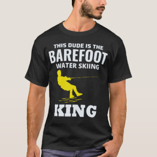 T-shirt Pied pieds nus ski nautique Motorboat