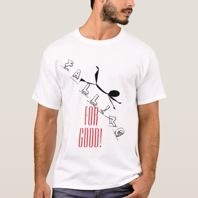 T-shirt Pied Pour Une Belle Typographie Stick Figure Art (Devant)