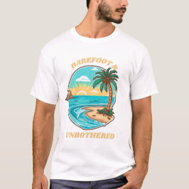 T-shirt Pieds nus et plage d'été sans problème