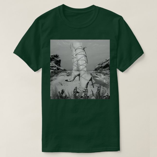T-shirt pieds sous la mer (Design devant)