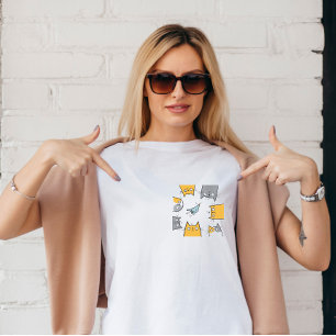 T-shirt Piège à Chat Drôle Mignon Chaos Art Félin