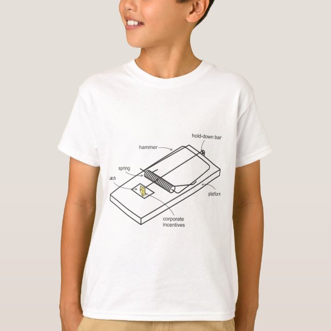 T-shirt piège de souris (Devant)