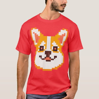 T-shirt Piel Art Corgi Dog Lover Puppy Retro 