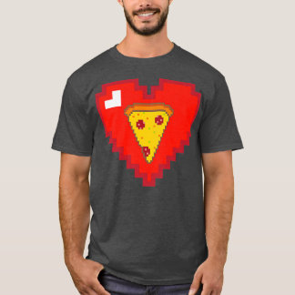 T-shirt Piel Pizza Heart 80s Vidéo Game Love 12922815