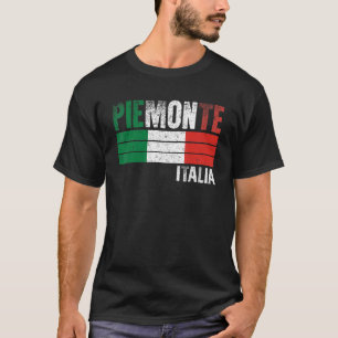 T-shirt Piemonte Italia Italie Drapeau Italien Hommes Femm