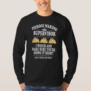 T-shirt Pierogi Fabricant Superviseur Cuisine polonaise Re