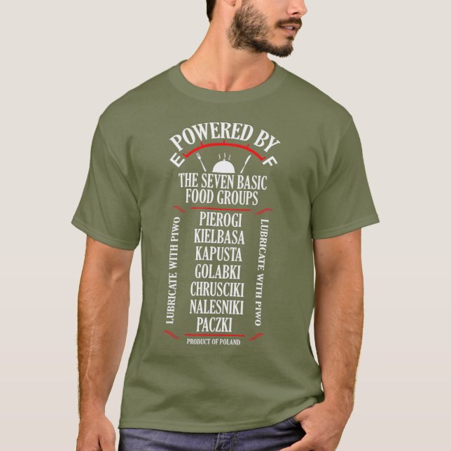 T-shirt Pierogi Kielbasa Paczki Journée de la cuisine polo (Devant)