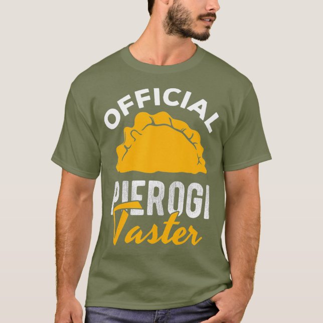 T-shirt Pierogi officiel Taster polonais Pierogies aliment (Devant)