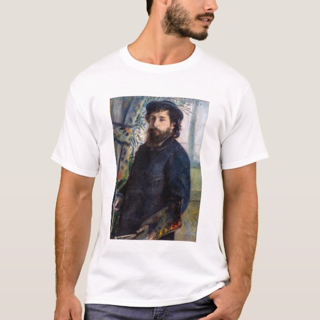 T-shirt Pierre Auguste Renoir - Portrait de Claude Monet (Devant)
