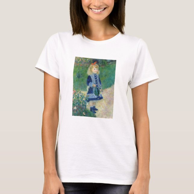 T-shirt Pierre-Auguste Renoir - Une fille avec une canne d (Devant)