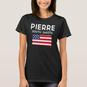 T-shirt Pierre Dakota du Sud États-Unis Amérique Voyage Su