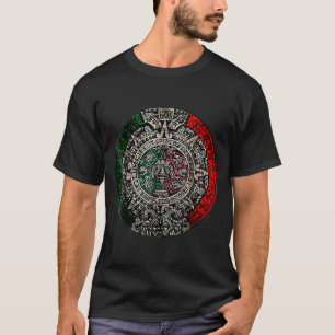 T-shirt Pierre de soleil du calendrier aztèque Art mexicai