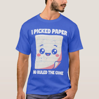 T-shirt Pierre Papier Ciseaux Choisi Papier Dirigé Jeu fam